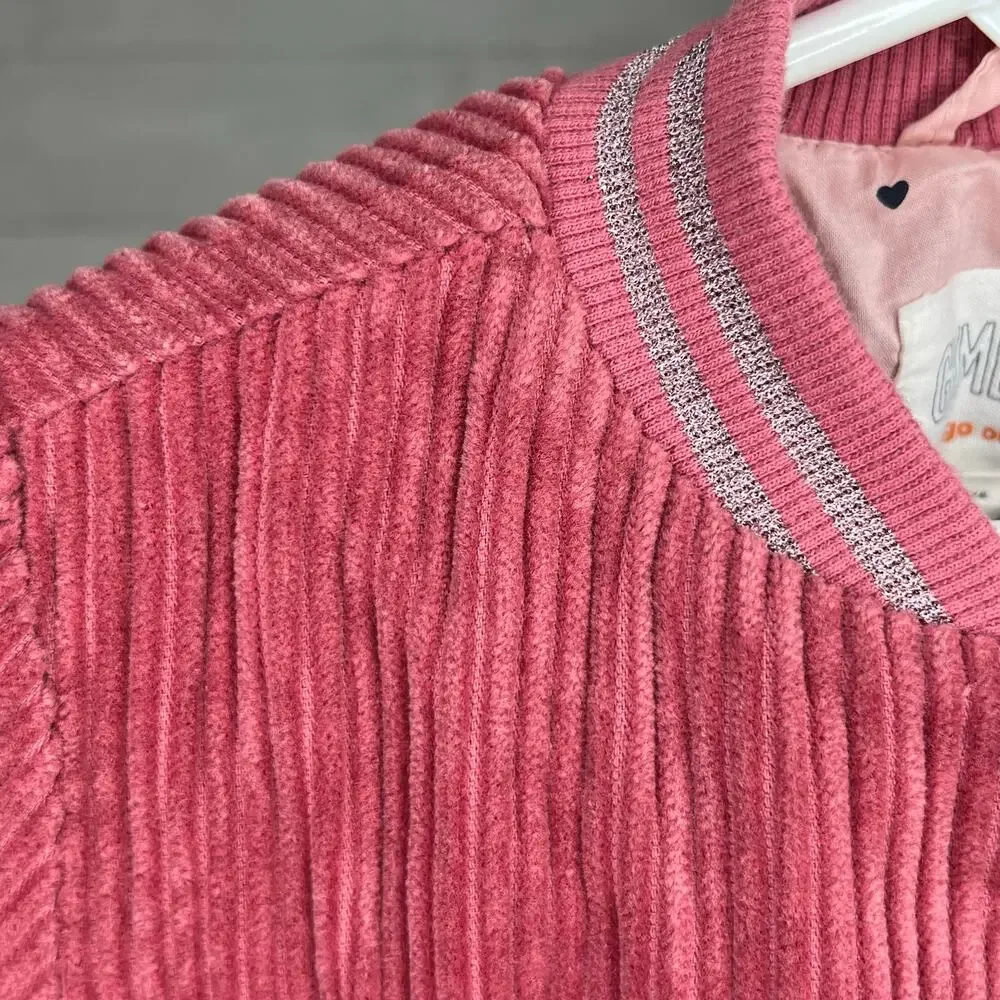 Gymboree dusty rose Corduroy bomber jacket girls size XS(4)